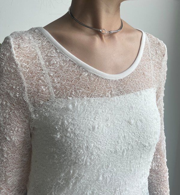  「レースロングスリーブトップス」|Tシャツ・カットソー|