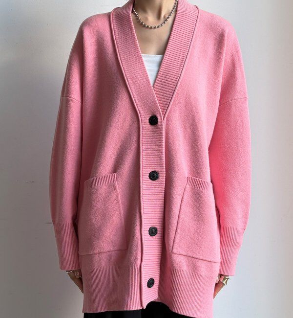  「マシーンウォッシャブルニットカーディガン」|カーディガン|