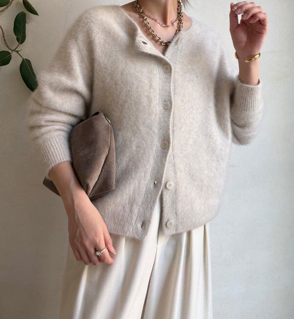  「ファーカシミヤカーディガン」|カーディガン|