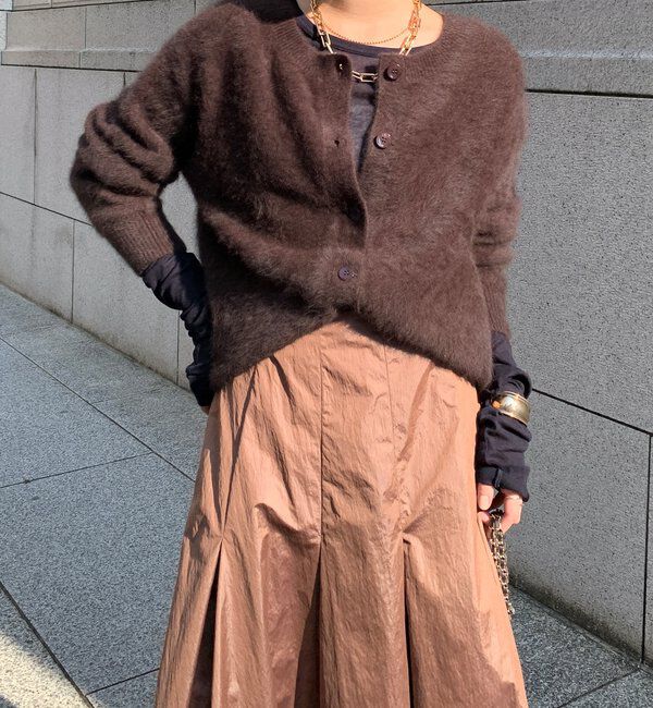  「ファーカシミヤカーディガン」|カーディガン|