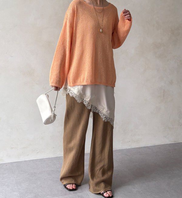  「アシメレースキャミ」|シャツ・ブラウス|