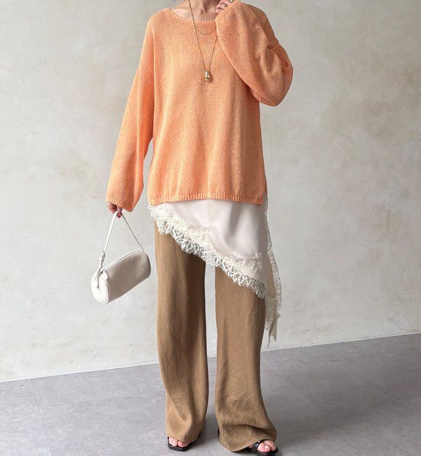  「アシメレースキャミ」|シャツ・ブラウス|