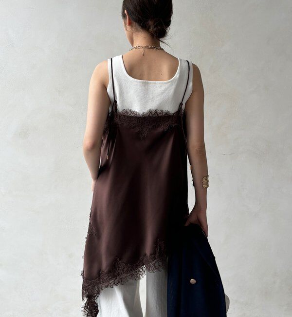  「アシメレースキャミ」|シャツ・ブラウス|