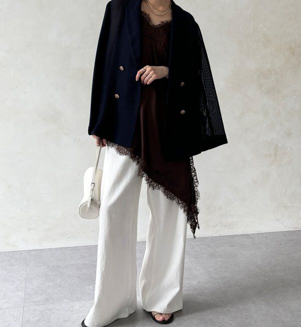  「アシメレースキャミ」|シャツ・ブラウス|