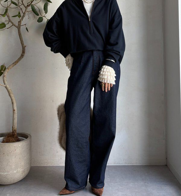  「袖フリルトップス」|Tシャツ・カットソー|