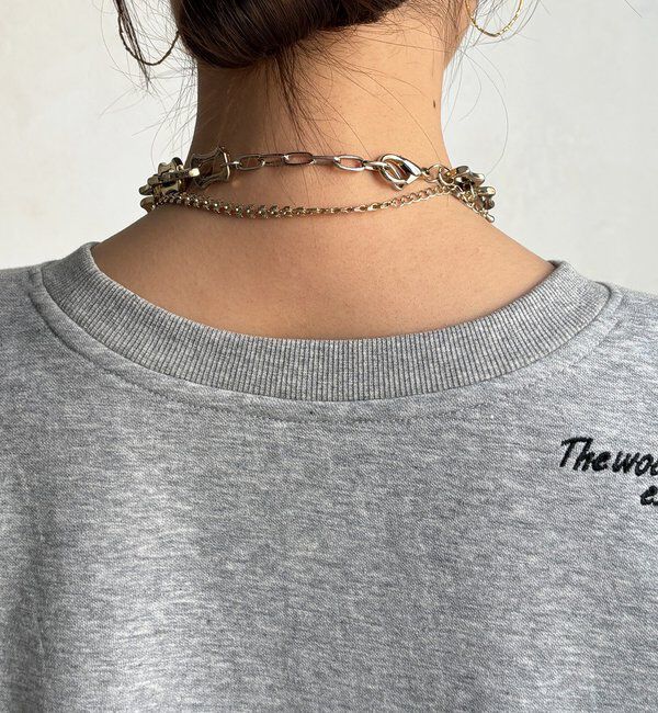  「【セットアップ可能】バックワンポイントロゴ刺繍プルオーバー」|Tシャツ・カットソー|