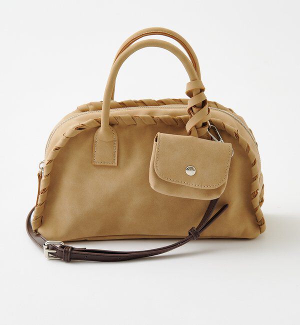  「【2WAY/500mlペットボトル収納可】ケースチャーム付ボストンバッグ」|ボストンバッグ|