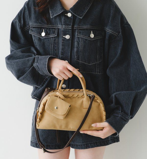  「【2WAY/500mlペットボトル収納可】ケースチャーム付ボストンバッグ」|ボストンバッグ|