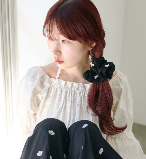  「【fiw.】フラワーステッチシュシュ」|その他|