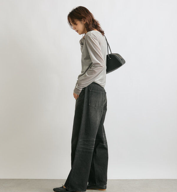  「【1枚でも様になる】シアーベロアロンT」|Tシャツ・カットソー|