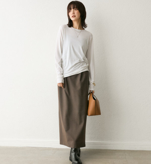  「【リバイバル/一枚でも重ねても】フライスクルーTee」|Tシャツ・カットソー|