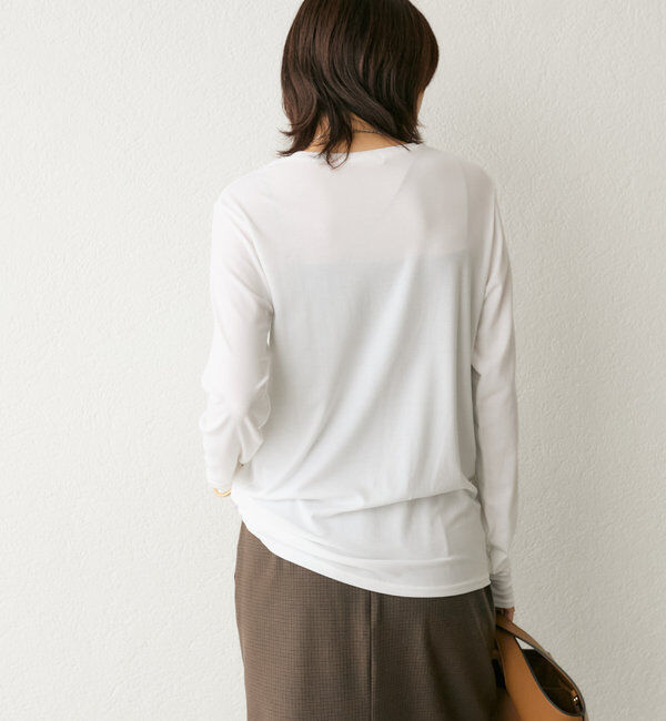  「【リバイバル/一枚でも重ねても】フライスクルーTee」|Tシャツ・カットソー|