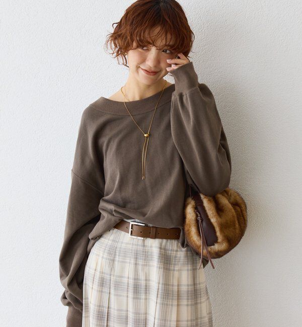  「【秋カラー登場】2wayスウェット」|Tシャツ・カットソー|