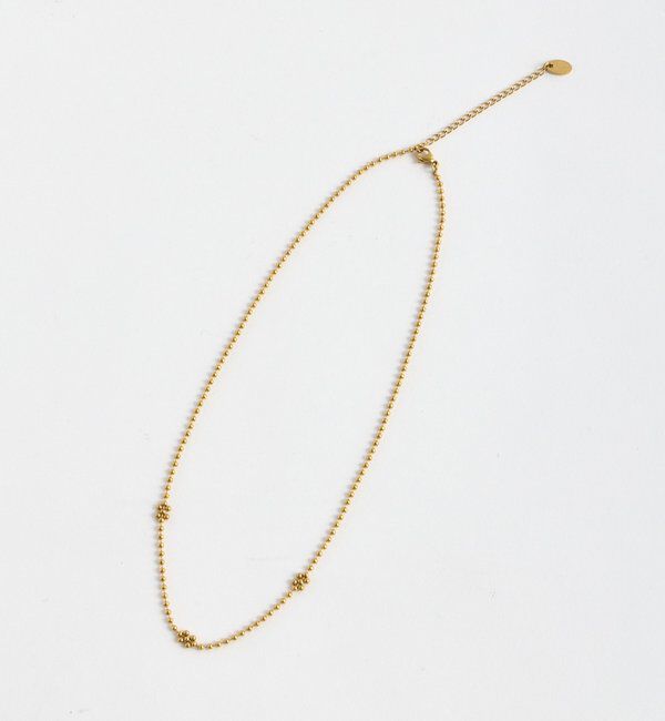  「【R.good（アールドットグッド）】ボールチェーンアクセントネックレス」|ブローチ・コサージュ|