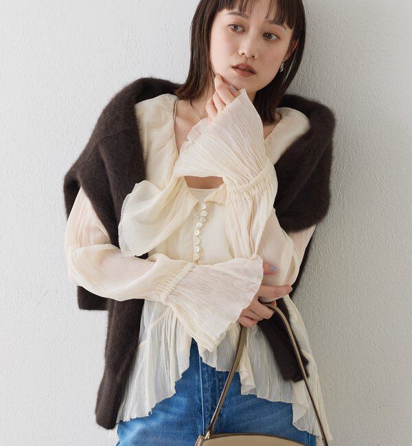  「【着映え◎】ヨウリュウラッフルブラウス」|シャツ・ブラウス|