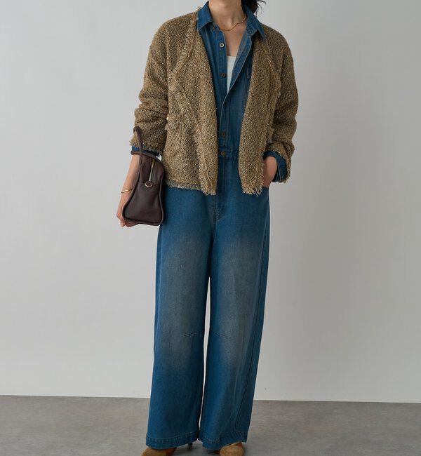  「【品のある着こなしに】リンクスツイードカーデ」|カーディガン|