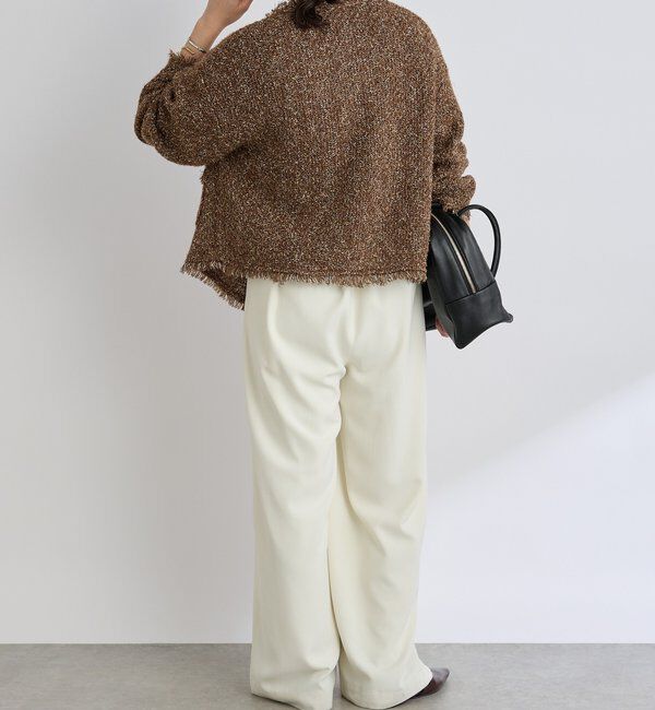  「【品のある着こなしに】リンクスツイードカーデ」|カーディガン|