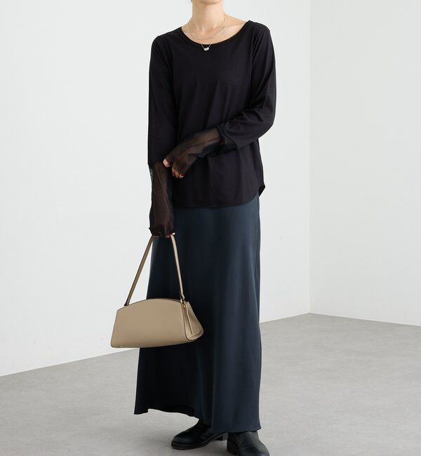  「【レイヤードに最適】チュールキリカエカットソー」|Tシャツ・カットソー|