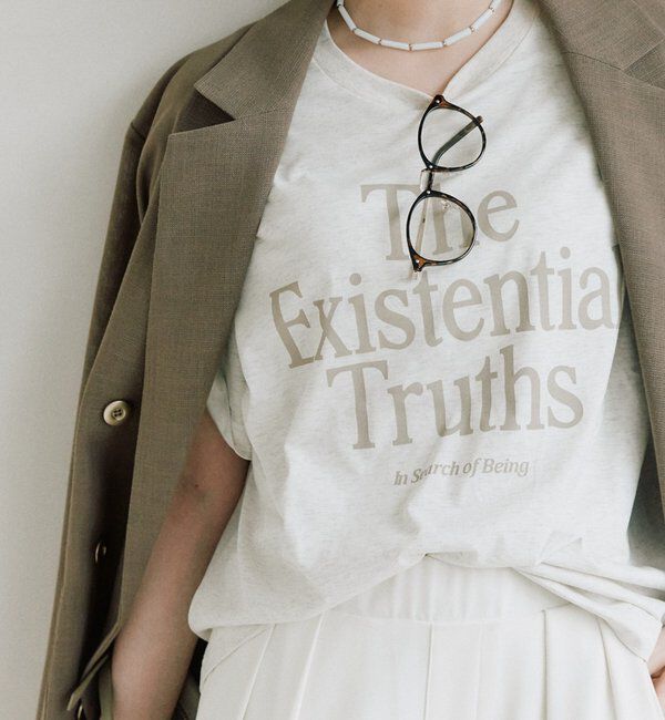  「予約【接触冷感機能付き】アソートロゴTee」|Tシャツ・カットソー|ライトベージュ