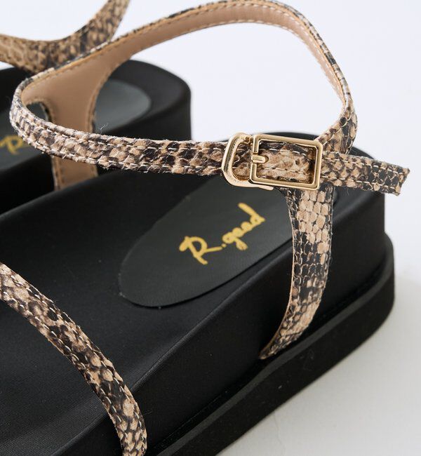  「【R.good（アールドットグッド）】メタルリングサンダル」|サンダル|