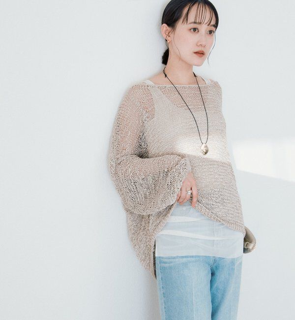  「予約【軽やかな抜け感を演出】チュールキリカエタンクトップ」|キャミソール|