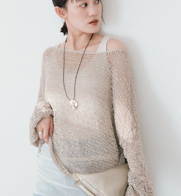  「予約【軽やかな抜け感を演出】チュールキリカエタンクトップ」|キャミソール|