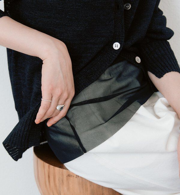  「予約【軽やかな抜け感を演出】チュールキリカエタンクトップ」|キャミソール|