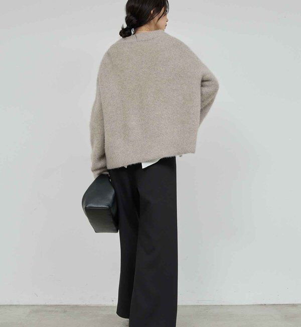  「ファーVネックカーディガン」|ニット・セーター|