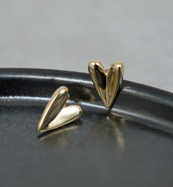  「ハートスタッドピアス」|リング|ゴールド系