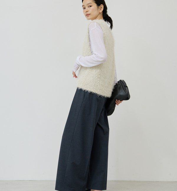  「【手洗い可能】【3サイズ展開】ストライプダブルタックパンツ」|チノ|