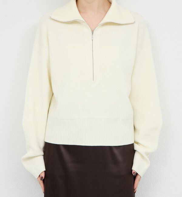 「ハーフジップニット」|ニット・セーター|
