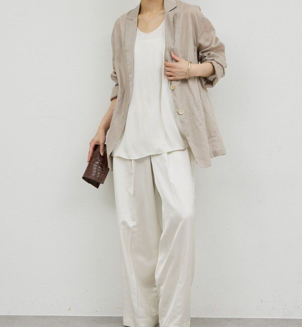  「シアージャケット」|テーラードジャケット|グレージュ