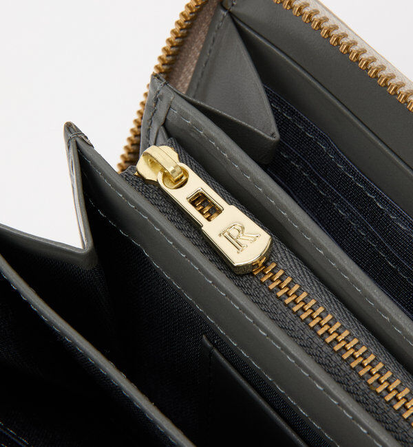  「モノグラムプレートラウンドジップウォレット」|財布|