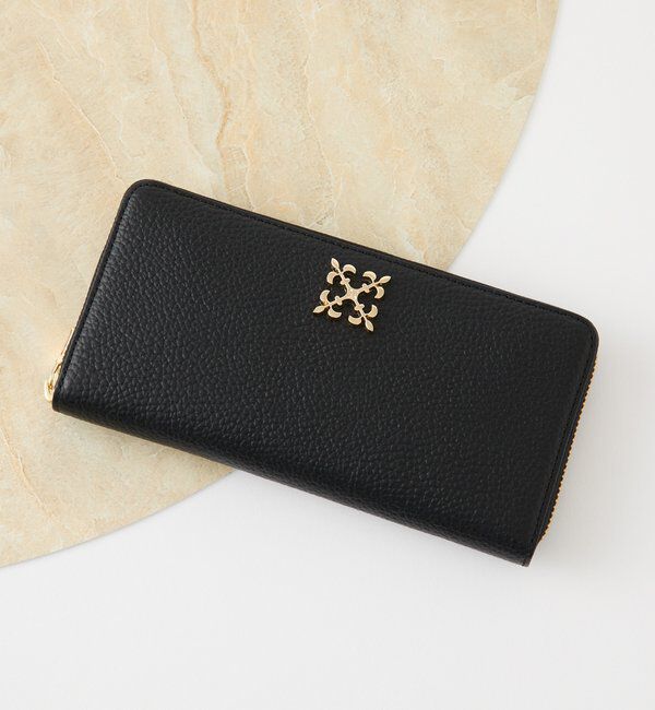  「モノグラムプレートラウンドジップウォレット」|財布|ブラックその他1