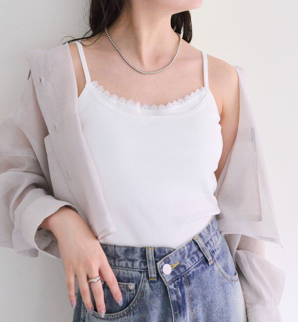  「パット付きレイヤードキャミソール」|キャミソール|