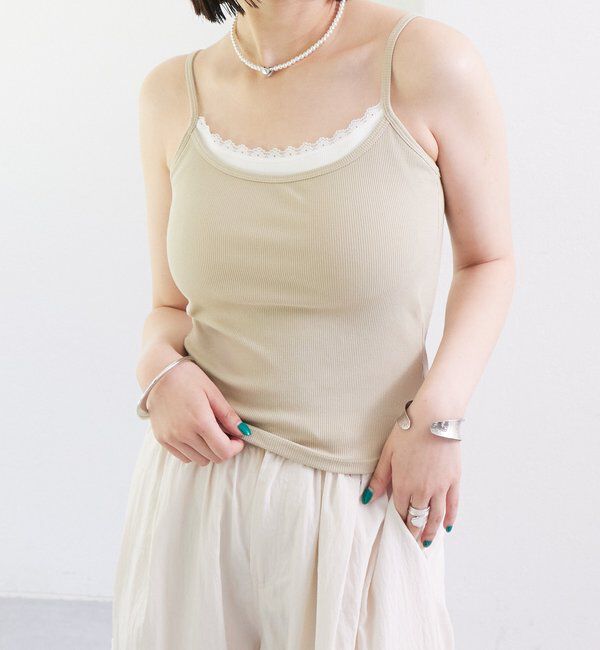  「パット付きレイヤードキャミソール」|キャミソール|