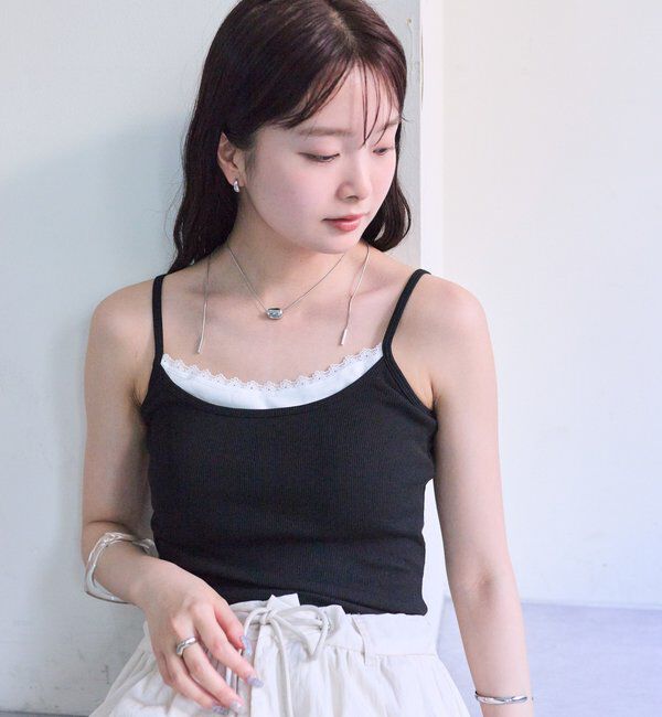  「パット付きレイヤードキャミソール」|キャミソール|