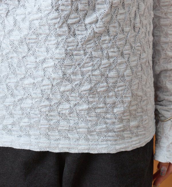  「レースオフショルロングTシャツ」|Tシャツ・カットソー|