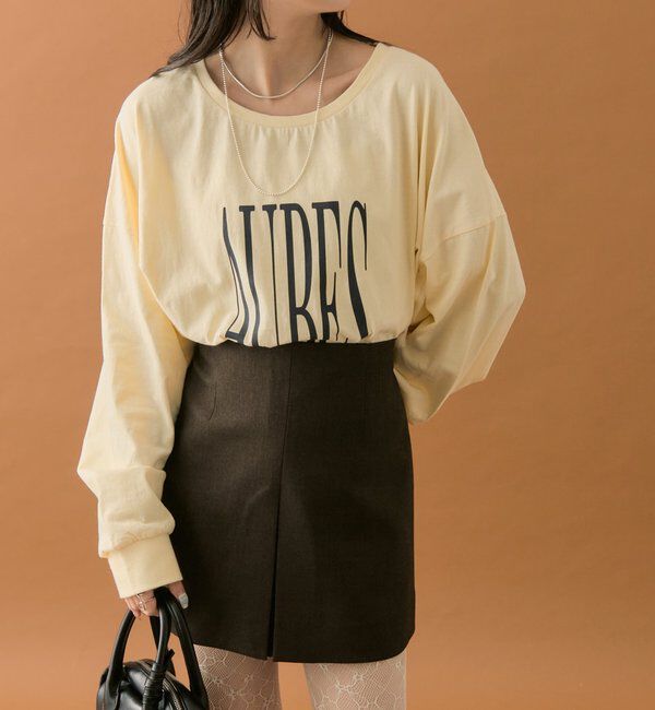  「BIGロゴロングTシャツ」|Tシャツ・カットソー|