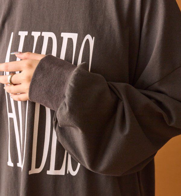  「BIGロゴロングTシャツ」|Tシャツ・カットソー|