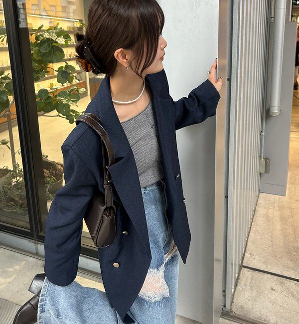  「金ボタンテーラードジャケット」|テーラードジャケット|