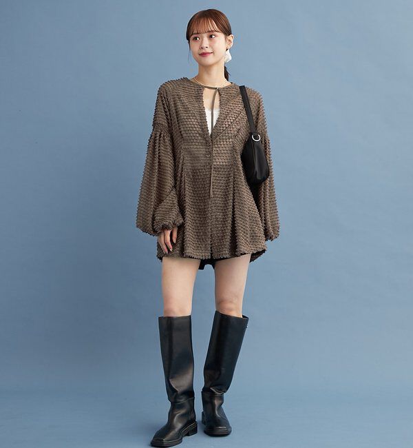  「【@akane__11.1企画】フリンジシェイプチュニック」|シャツ・ブラウス|