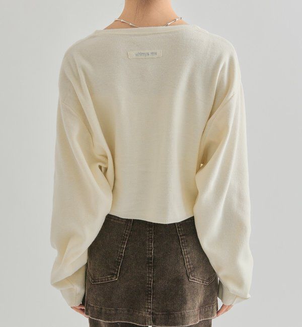  「Vボタンカーディガン」|カーディガン|