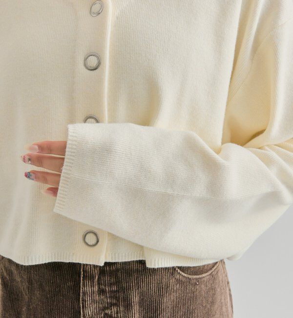  「Vボタンカーディガン」|カーディガン|