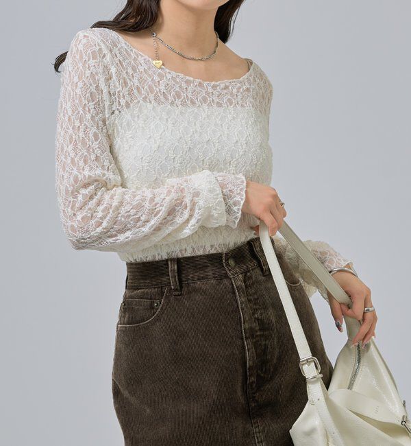  「レースプルオーバー」|Tシャツ・カットソー|