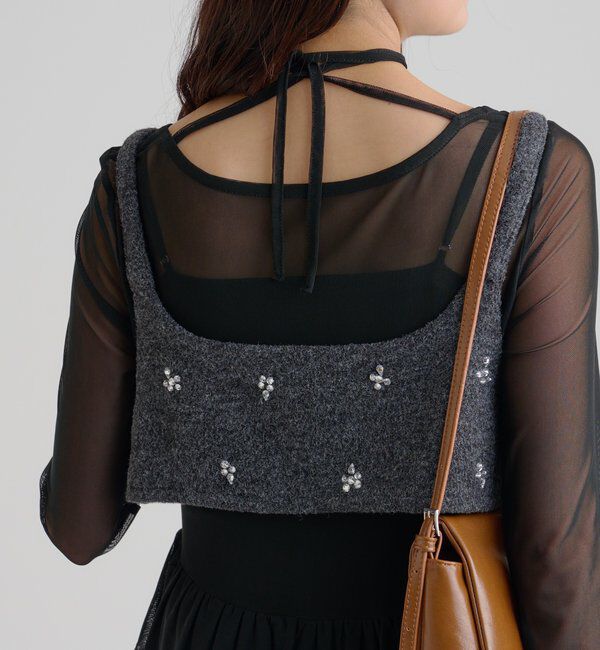  「ウールライク ビジュービスチェ」|シャツ・ブラウス|