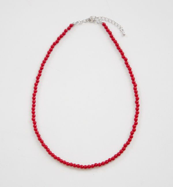  「カラービーズネックレス」|リング|