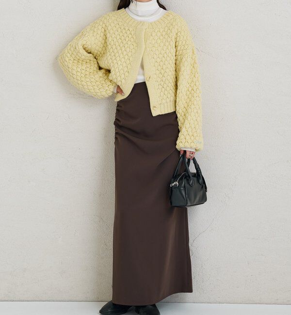  「サイドギャザータックスカート」|スカート|