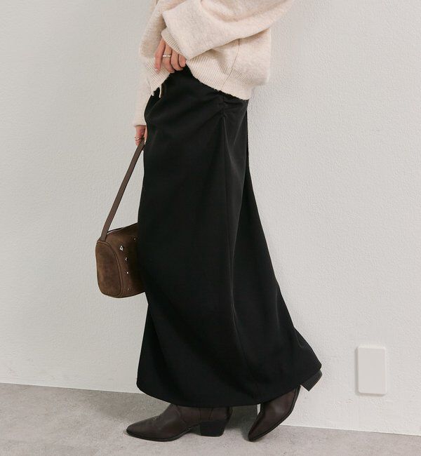  「サイドギャザータックスカート」|スカート|