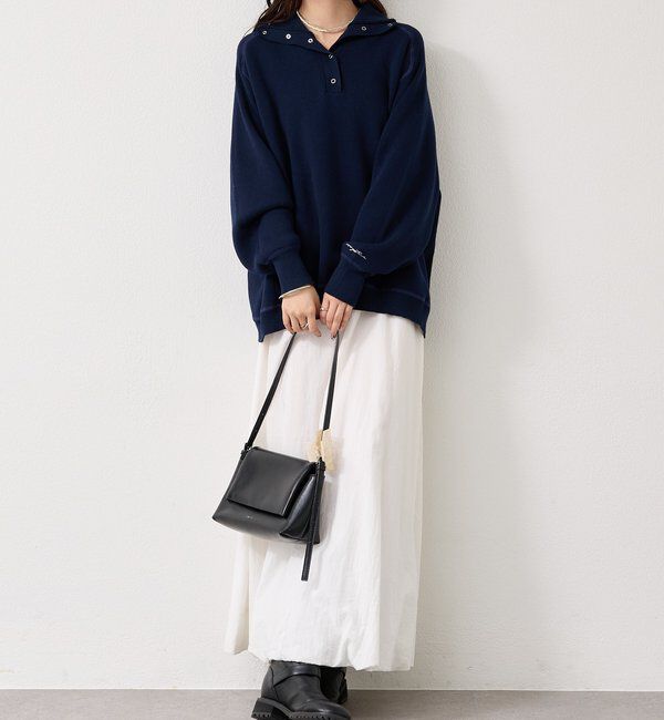  「スウェットライクヘンリーニット」|ニット・セーター|